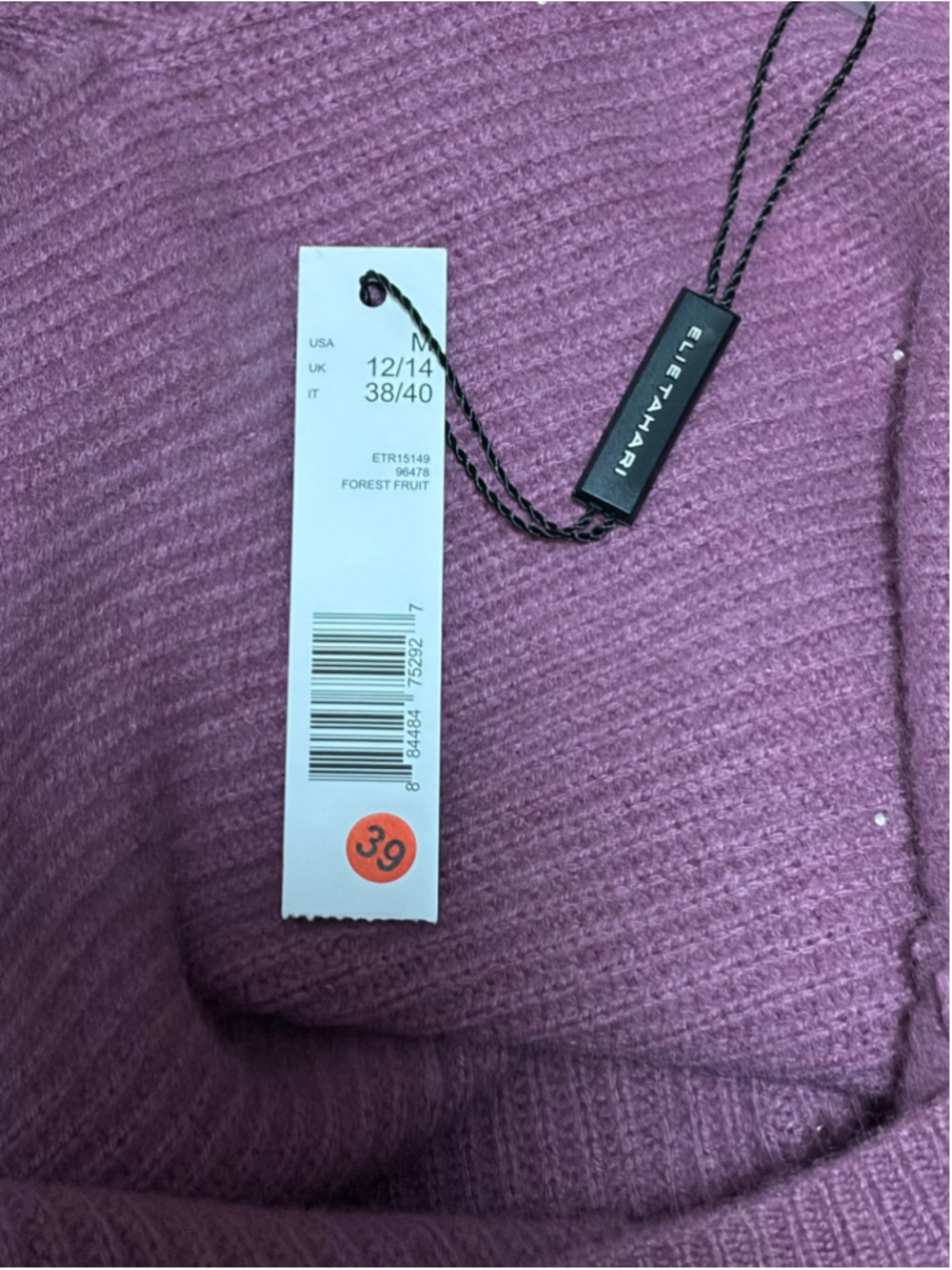NWT Elie Tahari V-Wrap 100% Cashmere Sweater size medium - Picture 5 of 9
